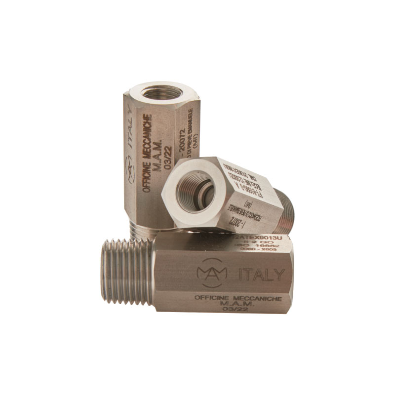 Process flame arrestors for flameproof enclosures (MAM)